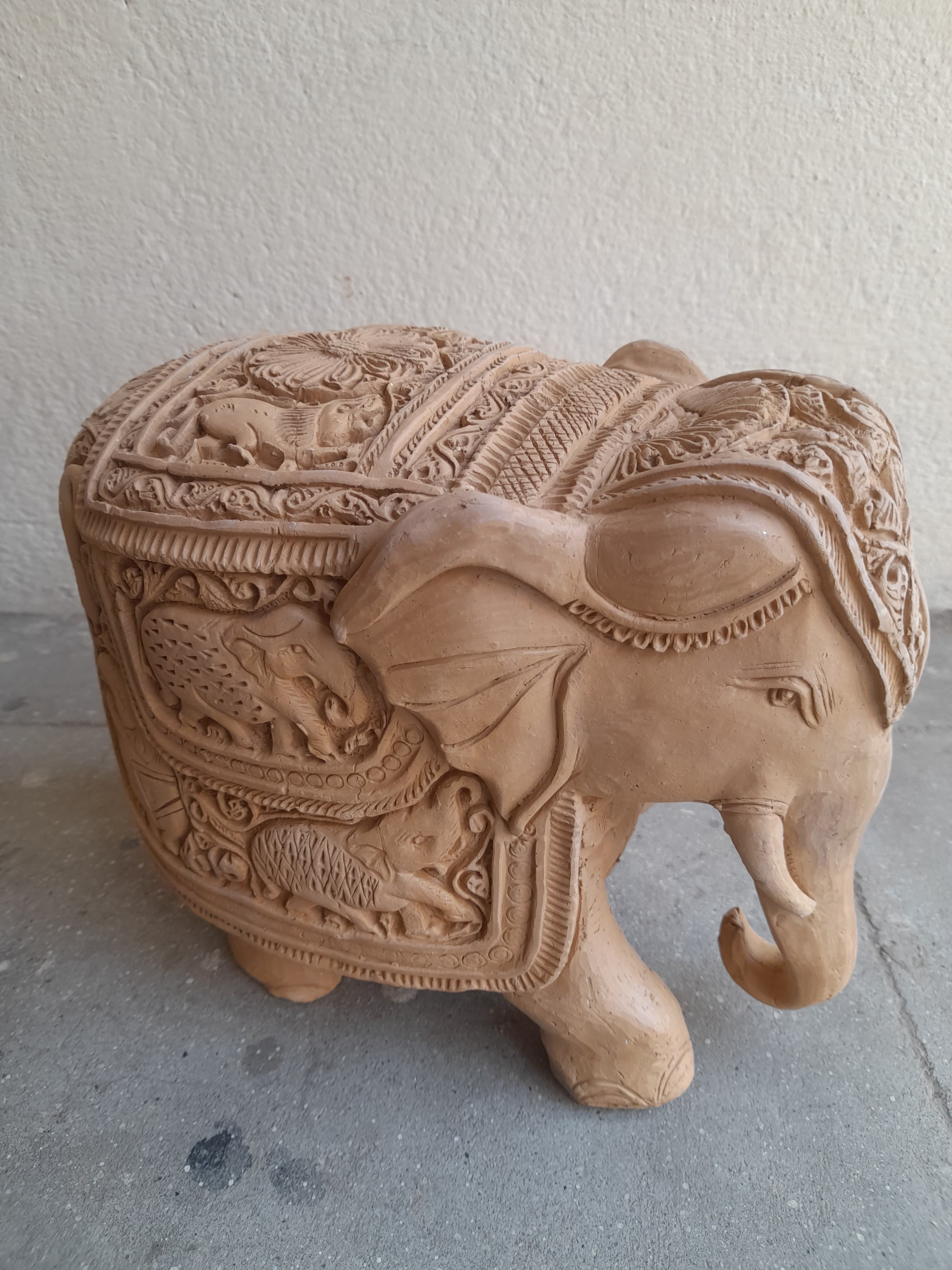 Modern Elephant Terracotta